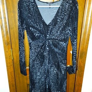 Daisy Fuentes Mock Wrap Dress